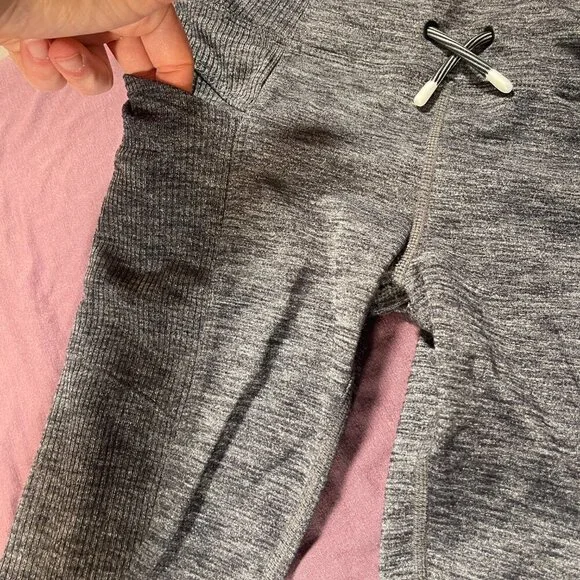 Athleta Girl Heathered Gray Leggings - Girls Size L/12 (Large) - Picture 3 of 6